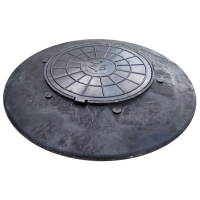 Конус-люк колодца с крышкой черной полимерпесчаной Ø 1070/575 Облегченный