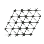 Геосетка полипропиленовая трехосная гексагональная 3ГСПП 160 4*50
